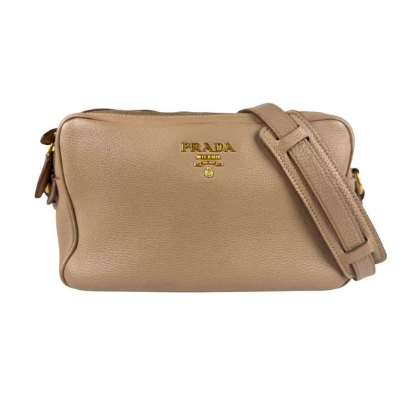 PRADA Beige Leather Shoulder Bag - Picture 1 of 5